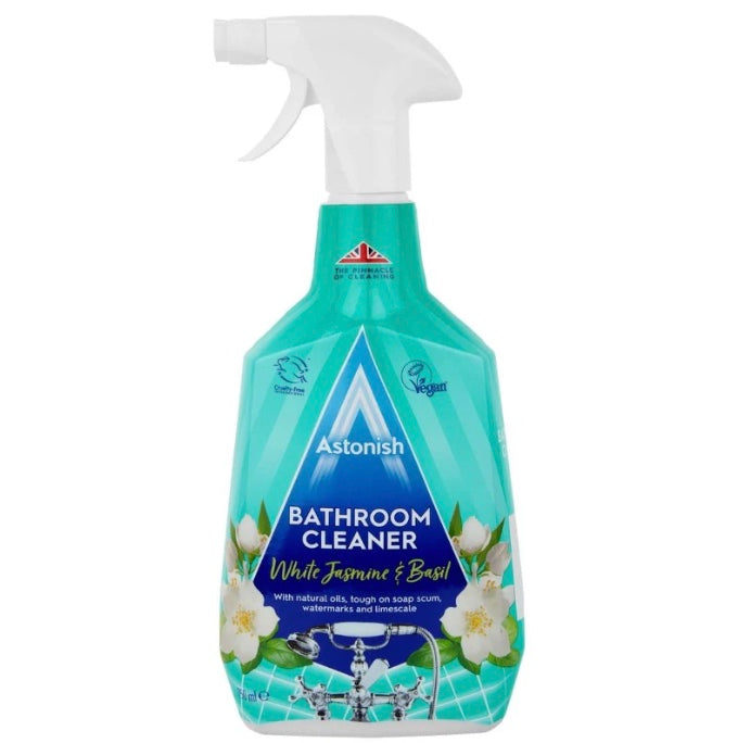 ASTONISH BATHROOM CLEANER WHITE JASMIN & BASIL 750ML - CASE OF 12