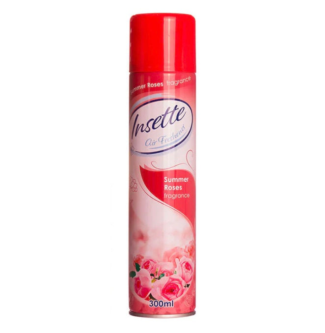 INSETTE AIR FRESHENER SUMMER ROSES 300ML - CASE OF 12