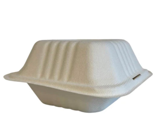 6.5" WHITE BURGER BOX 310 X 150 X 43MM - PACK OF 125